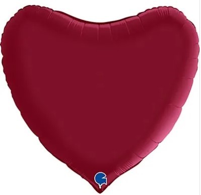 1204-1190 Шар 91см Сердце Сатин Cherry 1204-1190 Шар 91см Сердце Сатин Cherry