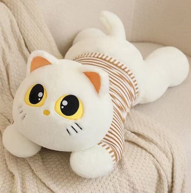 HY807030905W Мягкая игрушка Кот размер 70см Белый HY807030905W Мягкая игрушка Кот размер 70см Белый