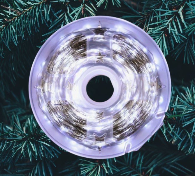 210-100/2 Светодиодная гирлянда Нить "Роса" Белый цвет 100м