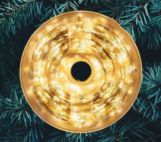 210-100/1 Светодиодная гирлянда Нить "Роса" Желтый цвет 100м