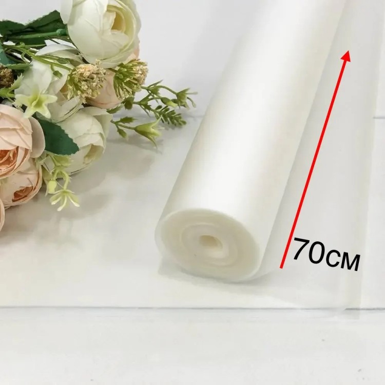 100057/2 Плёнка 700 мм 1000г матовая однотонная 40мкм Белый 1/10