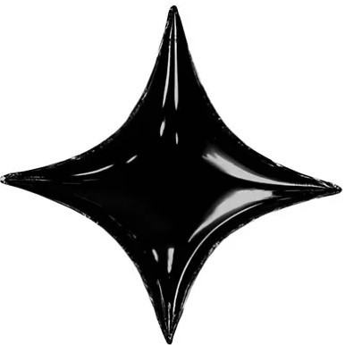 1204-1324 Шарик 74см звезда 4х-конечная Black 1204-1324 Шарик 74см звезда 4х-конечная Black